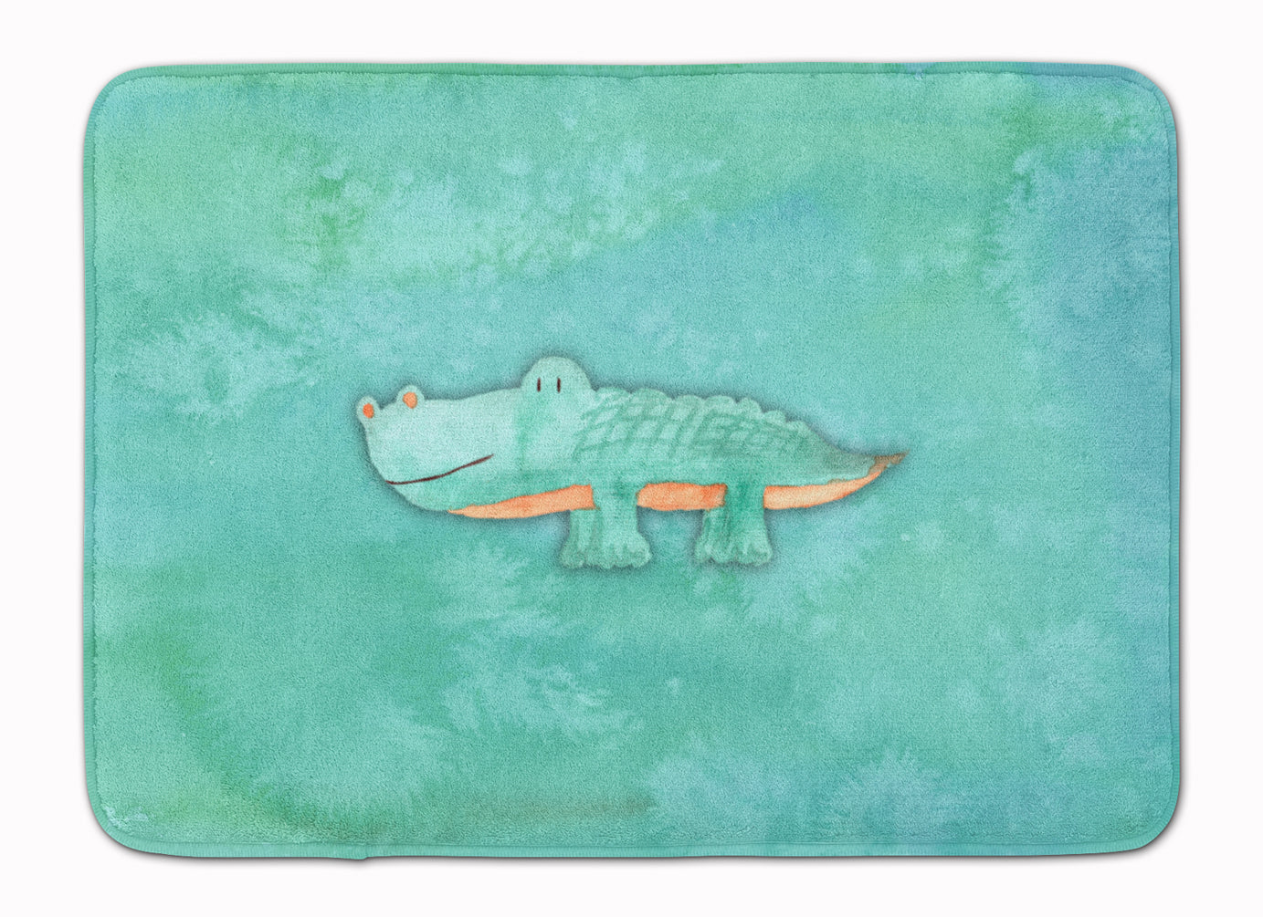 Alligator Watercolor Memory Foam Kitchen Mat Machine Washable Anti-Fatigue Cushion Comfort Bath or Kitchen Rug