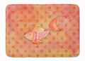 Orange Fish Watercolor Memory Foam Kitchen Mat Machine Washable Anti-Fatigue Cushion Comfort Bath or Kitchen Rug