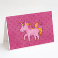 Unicorn Watercolor Greeting Cards Pack of 8 Blank Cards with Envelopes Whimsical A7 Size 5x7