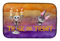 Halloween Trick or Treat Dish Drying Mat Absorbent Dish Drying Mat Pad for Kitchen Counter Dish Drainer Mat for Countertop, 14 x 21", Multicolor