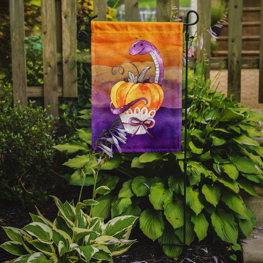 Halloween Pumpkin Snake Garden Flag Mailbox Decorative Yard Banner Outside Patio Artwork for Flower Beds, Garden Size, Multicolor