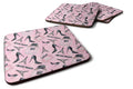 Watercolor Fashion Diva Shoes and accessories Foam Coasters Set of 4 Cup Coasters for Indoor Outdoor, Tabletop Protection, Anti Slip, Mouse pad Material