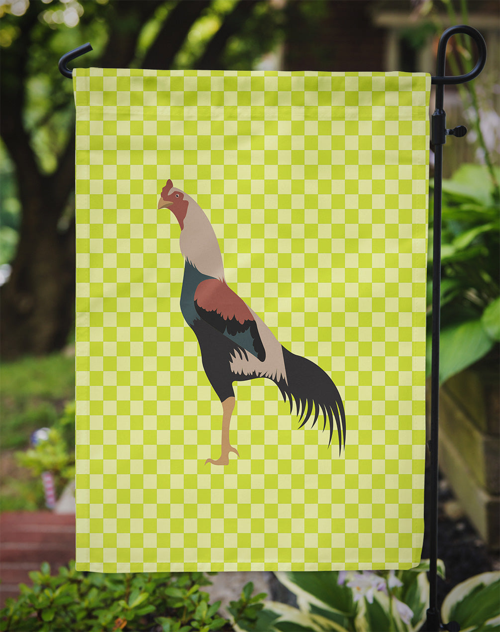 Kulang Chicken Green Garden Flag Mailbox Decorative Yard Banner Outside Patio Artwork for Flower Beds, Garden Size, Multicolor
