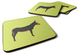Catalan Donkey Green Foam Coasters Set of 4 Cup Coasters for Indoor Outdoor, Tabletop Protection, Anti Slip, Mouse pad Material