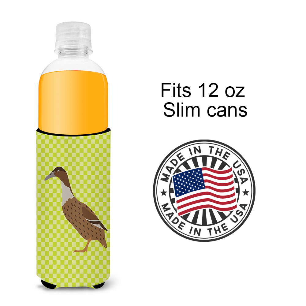 Dutch Hook Bill Duck Green Slim Can Hugger , Insulated Foam Hugger for 12 oz Slim Cans, Beer Bottles & Water Bottles, Printed in USA