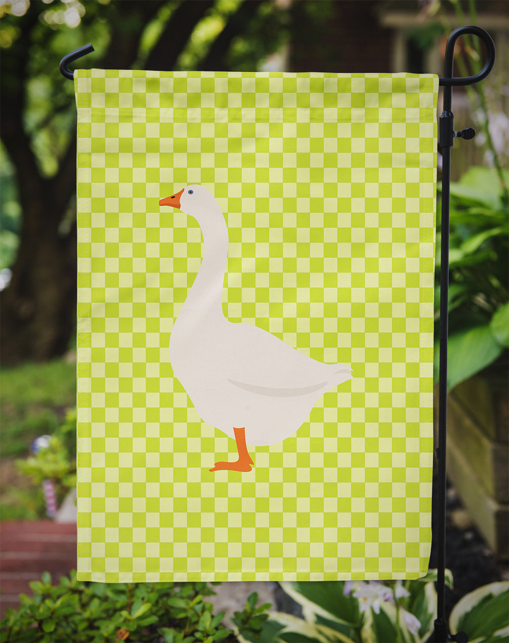 Embden Goose Green Garden Flag Mailbox Decorative Yard Banner Outside Patio Artwork for Flower Beds, Garden Size, Multicolor