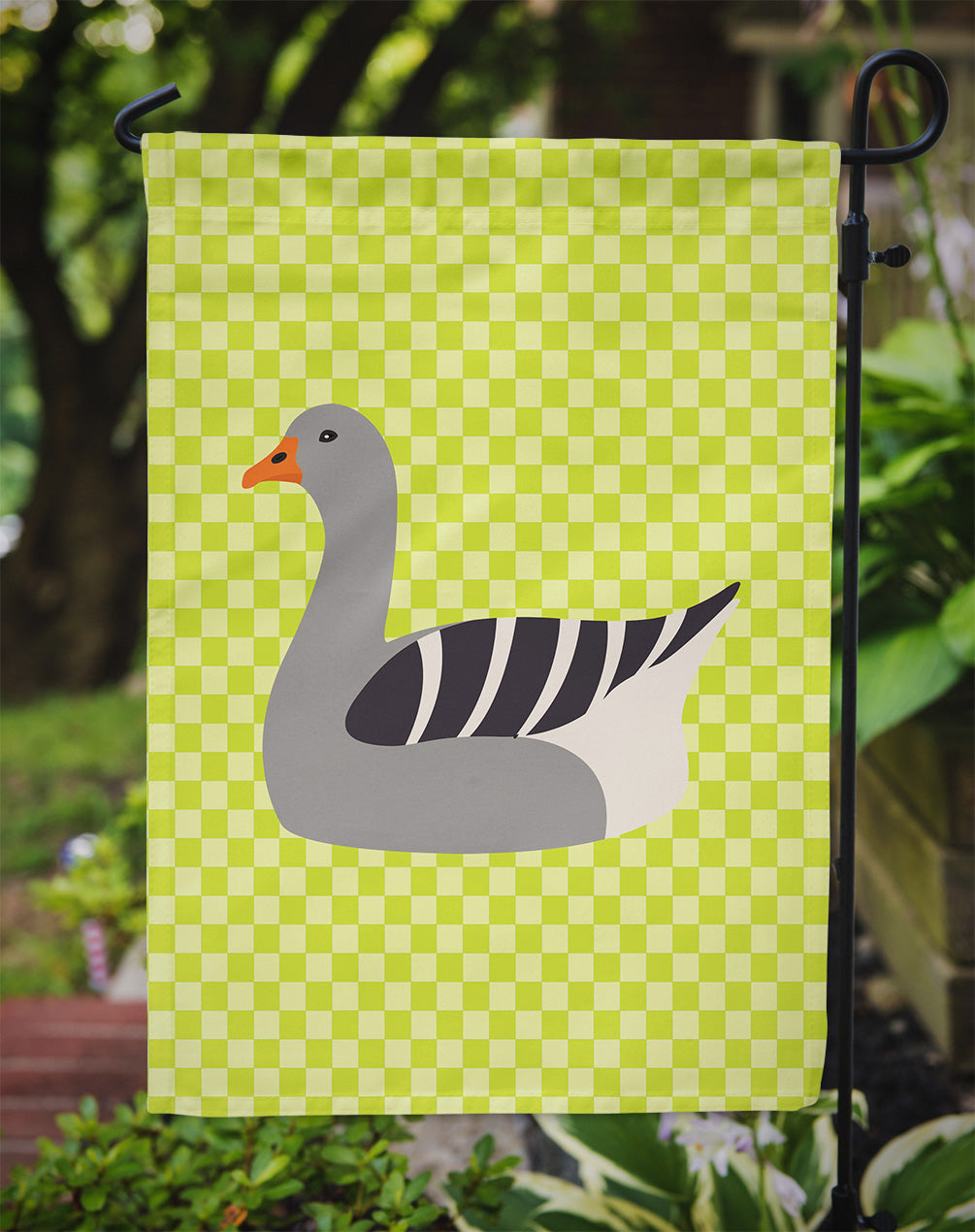 Pilgrim Goose Green Garden Flag Mailbox Decorative Yard Banner Outside Patio Artwork for Flower Beds, Garden Size, Multicolor