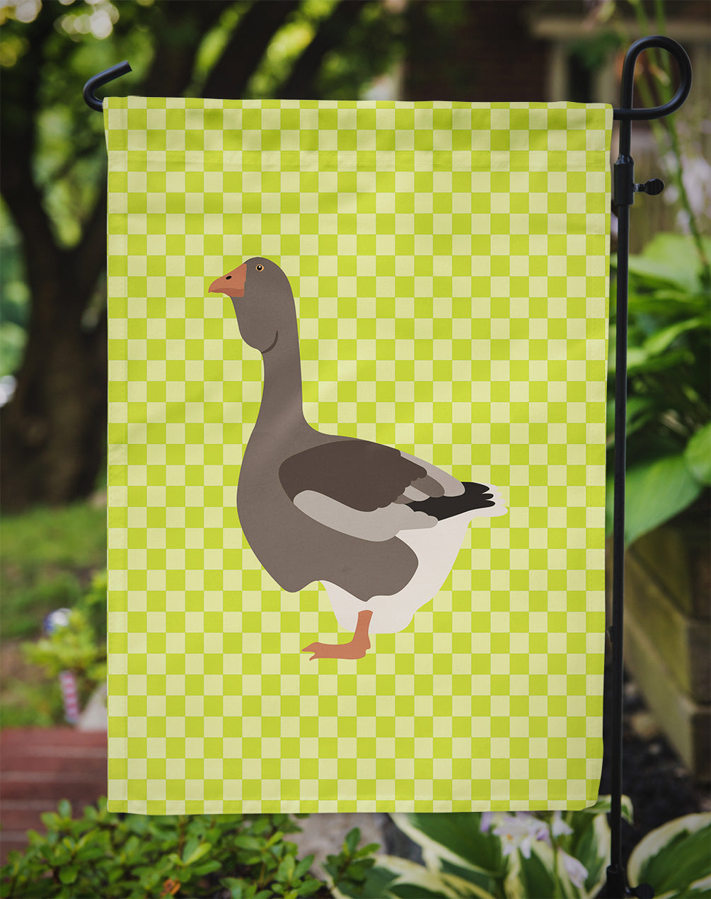 Toulouse Goose Green Garden Flag Mailbox Decorative Yard Banner Outside Patio Artwork for Flower Beds, Garden Size, Multicolor