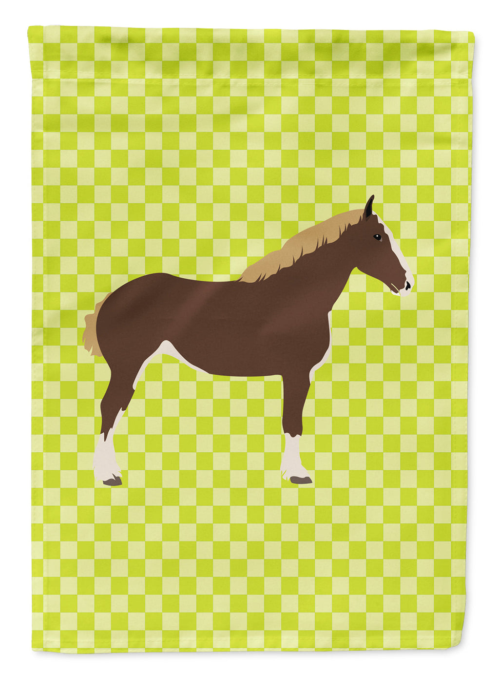 Percheron Horse Green Garden Flag Mailbox Decorative Yard Banner Outside Patio Artwork for Flower Beds, Garden Size, Multicolor
