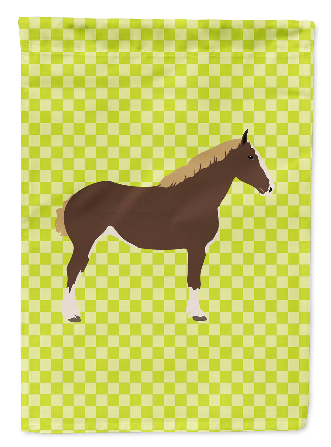 Percheron Horse Green Garden Flag Mailbox Decorative Yard Banner Outside Patio Artwork for Flower Beds, Garden Size, Multicolor