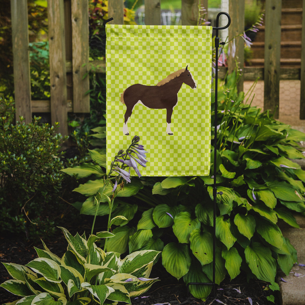 Percheron Horse Green Garden Flag Mailbox Decorative Yard Banner Outside Patio Artwork for Flower Beds, Garden Size, Multicolor