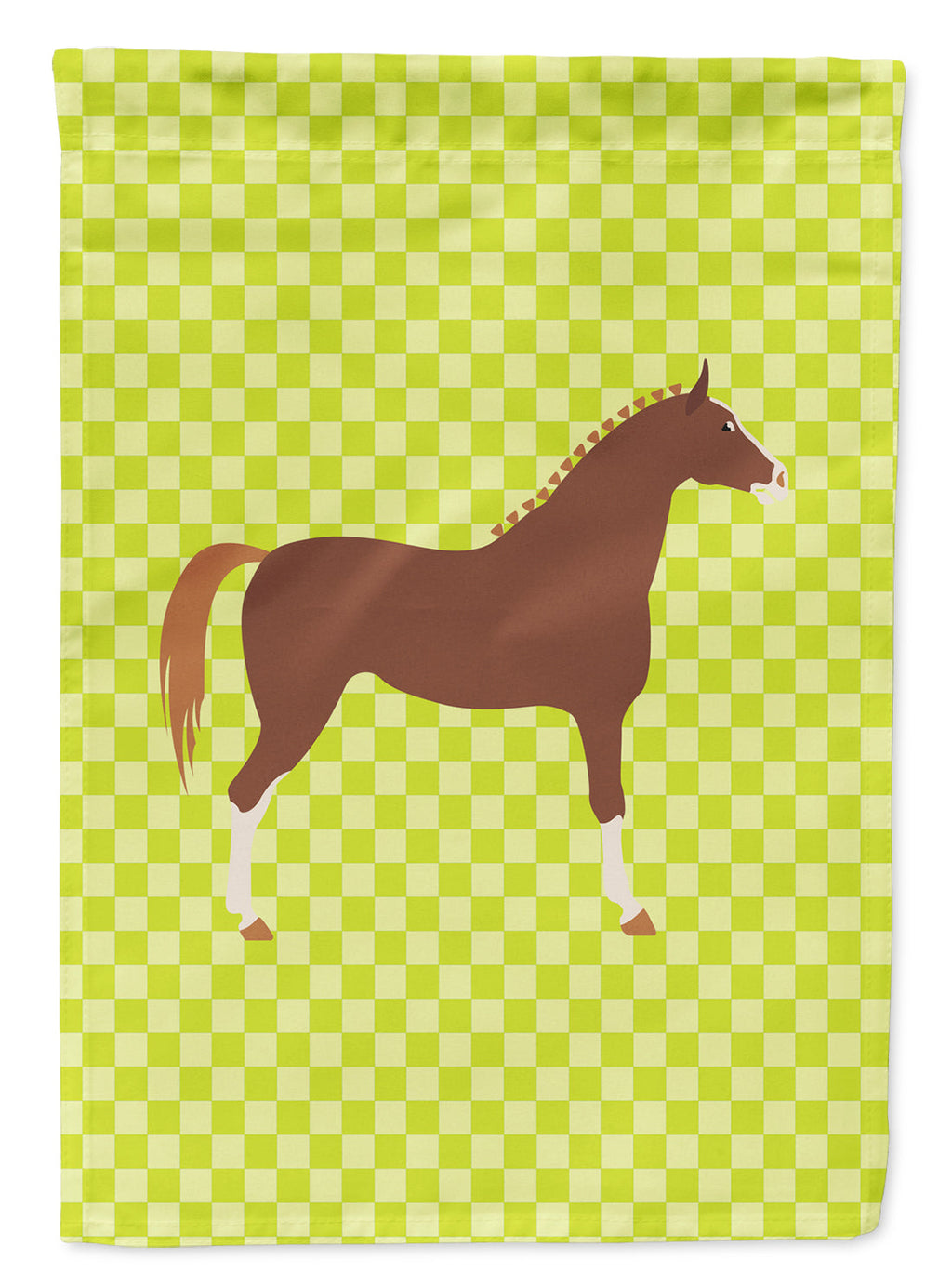 Hannoverian Horse Green Garden Flag Mailbox Decorative Yard Banner Outside Patio Artwork for Flower Beds, Garden Size, Multicolor