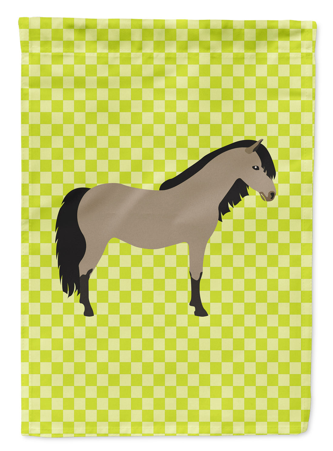 Welsh Pony Horse Green Garden Flag Mailbox Decorative Yard Banner Outside Patio Artwork for Flower Beds, Garden Size, Multicolor