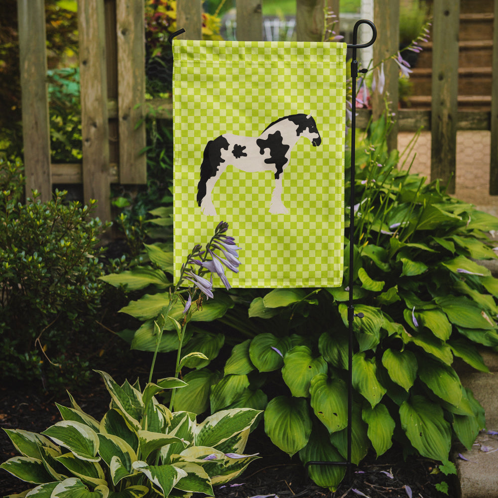 Cyldesdale Horse Green Garden Flag Mailbox Decorative Yard Banner Outside Patio Artwork for Flower Beds, Garden Size, Multicolor