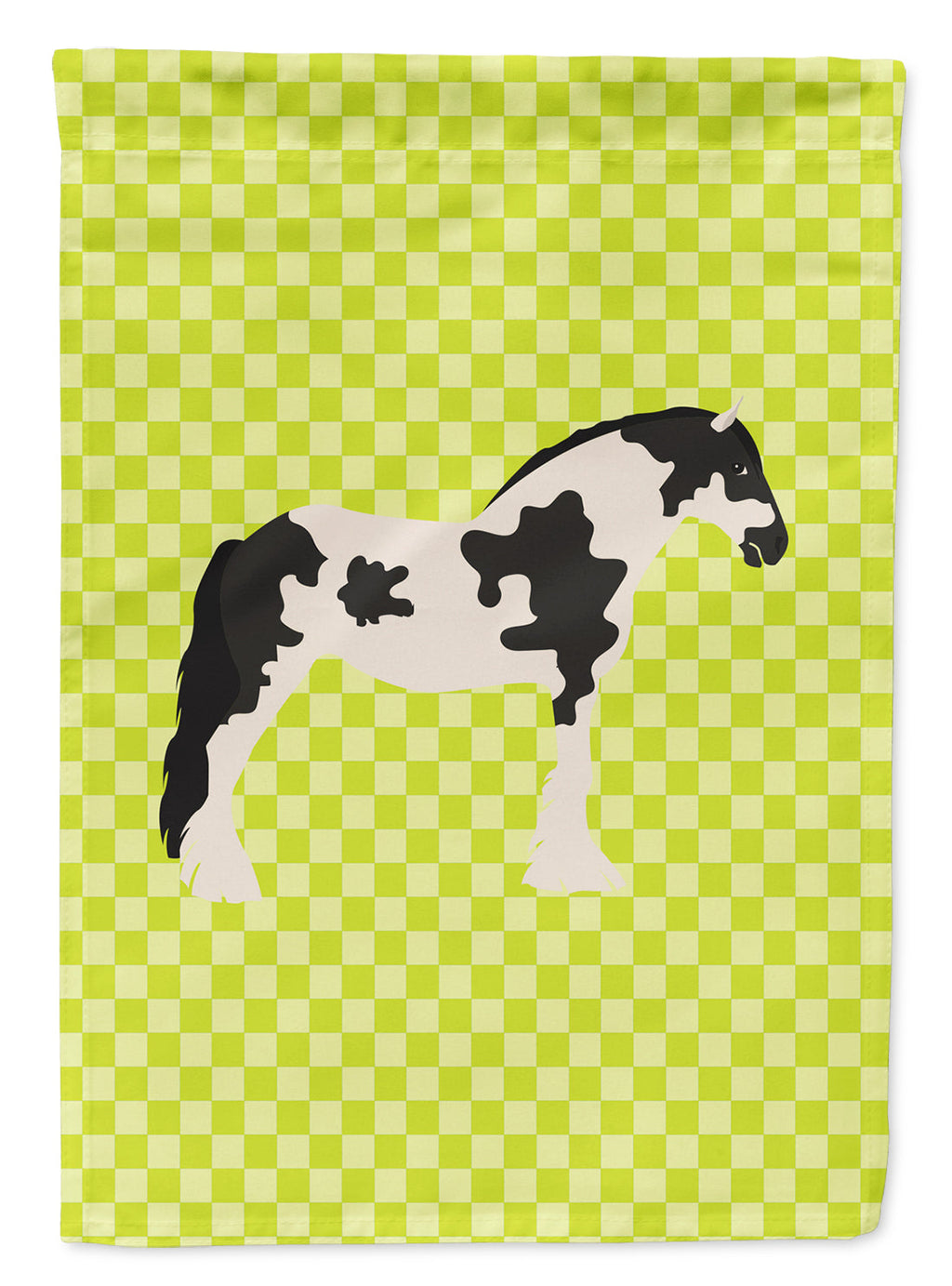 Cyldesdale Horse Green Garden Flag Mailbox Decorative Yard Banner Outside Patio Artwork for Flower Beds, Garden Size, Multicolor
