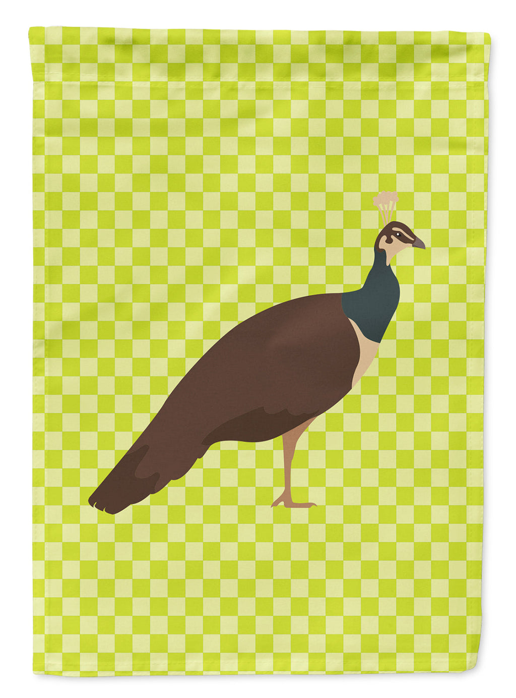 Indian Peahen Peafowl Green Garden Flag Mailbox Decorative Yard Banner Outside Patio Artwork for Flower Beds, Garden Size, Multicolor