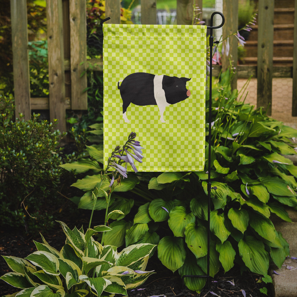 Hampshire Pig Green Garden Flag Mailbox Decorative Yard Banner Outside Patio Artwork for Flower Beds, Garden Size, Multicolor