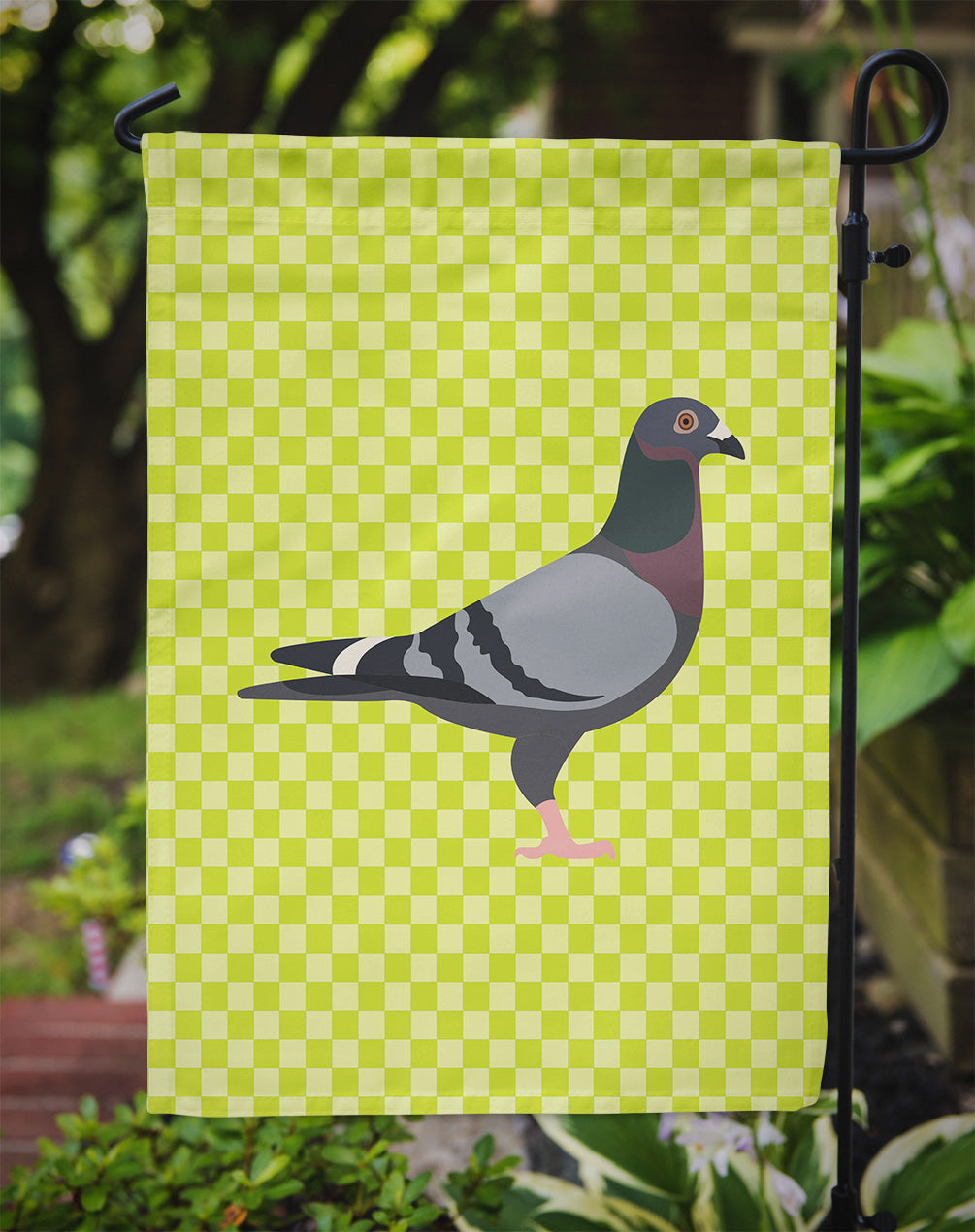 Racing Pigeon Green Garden Flag Mailbox Decorative Yard Banner Outside Patio Artwork for Flower Beds, Garden Size, Multicolor