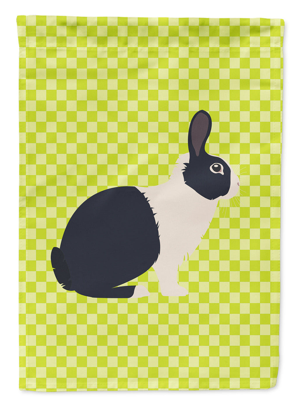 Dutch Rabbit Green Garden Flag Mailbox Decorative Yard Banner Outside Patio Artwork for Flower Beds, Garden Size, Multicolor