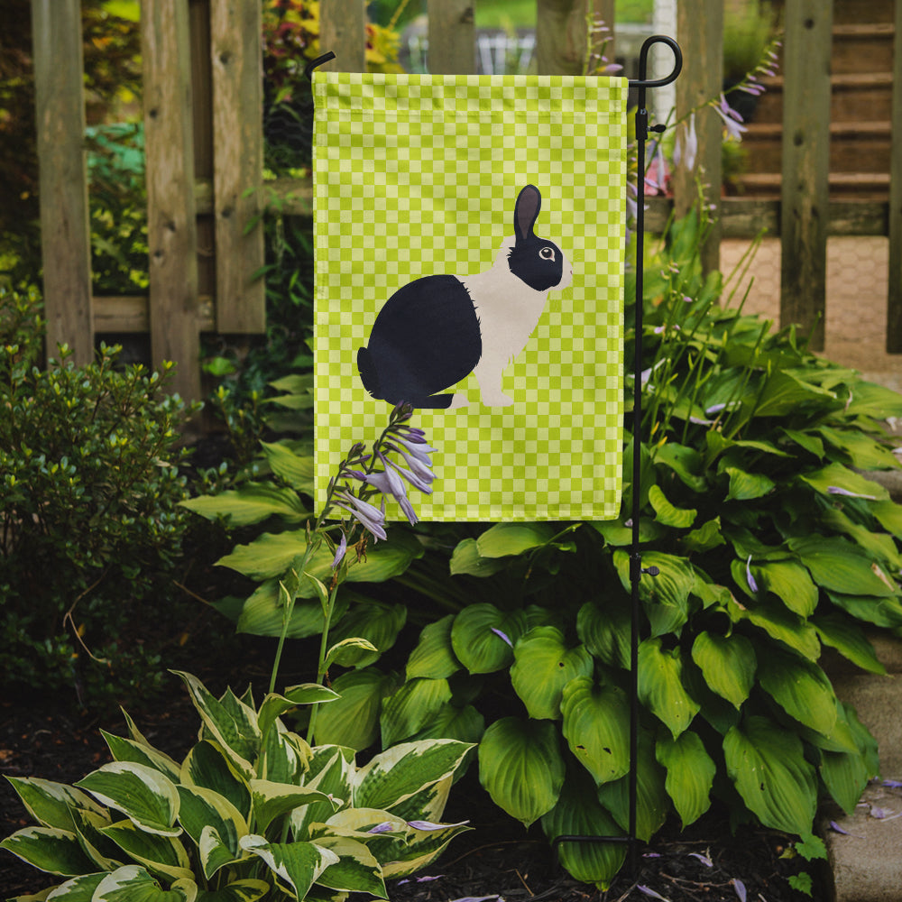 Dutch Rabbit Green Garden Flag Mailbox Decorative Yard Banner Outside Patio Artwork for Flower Beds, Garden Size, Multicolor