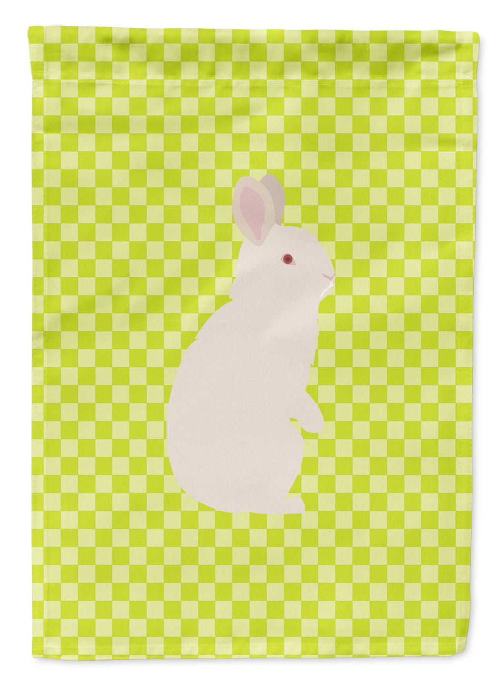 New Zealand White Rabbit Green Garden Flag Mailbox Decorative Yard Banner Outside Patio Artwork for Flower Beds, Garden Size, Multicolor