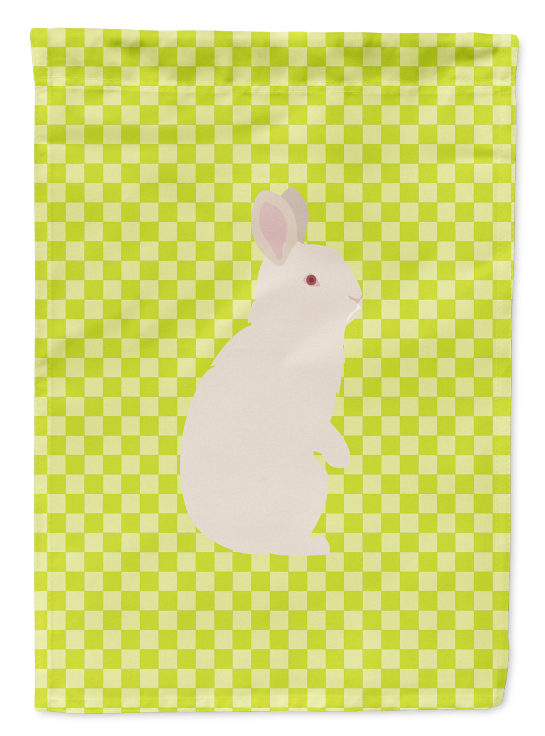 New Zealand White Rabbit Green Garden Flag Mailbox Decorative Yard Banner Outside Patio Artwork for Flower Beds, Garden Size, Multicolor