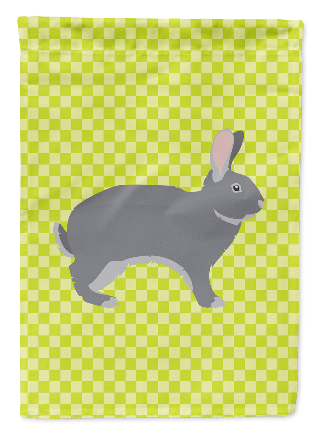 Giant Chinchilla Rabbit Green Garden Flag Mailbox Decorative Yard Banner Outside Patio Artwork for Flower Beds, Garden Size, Multicolor