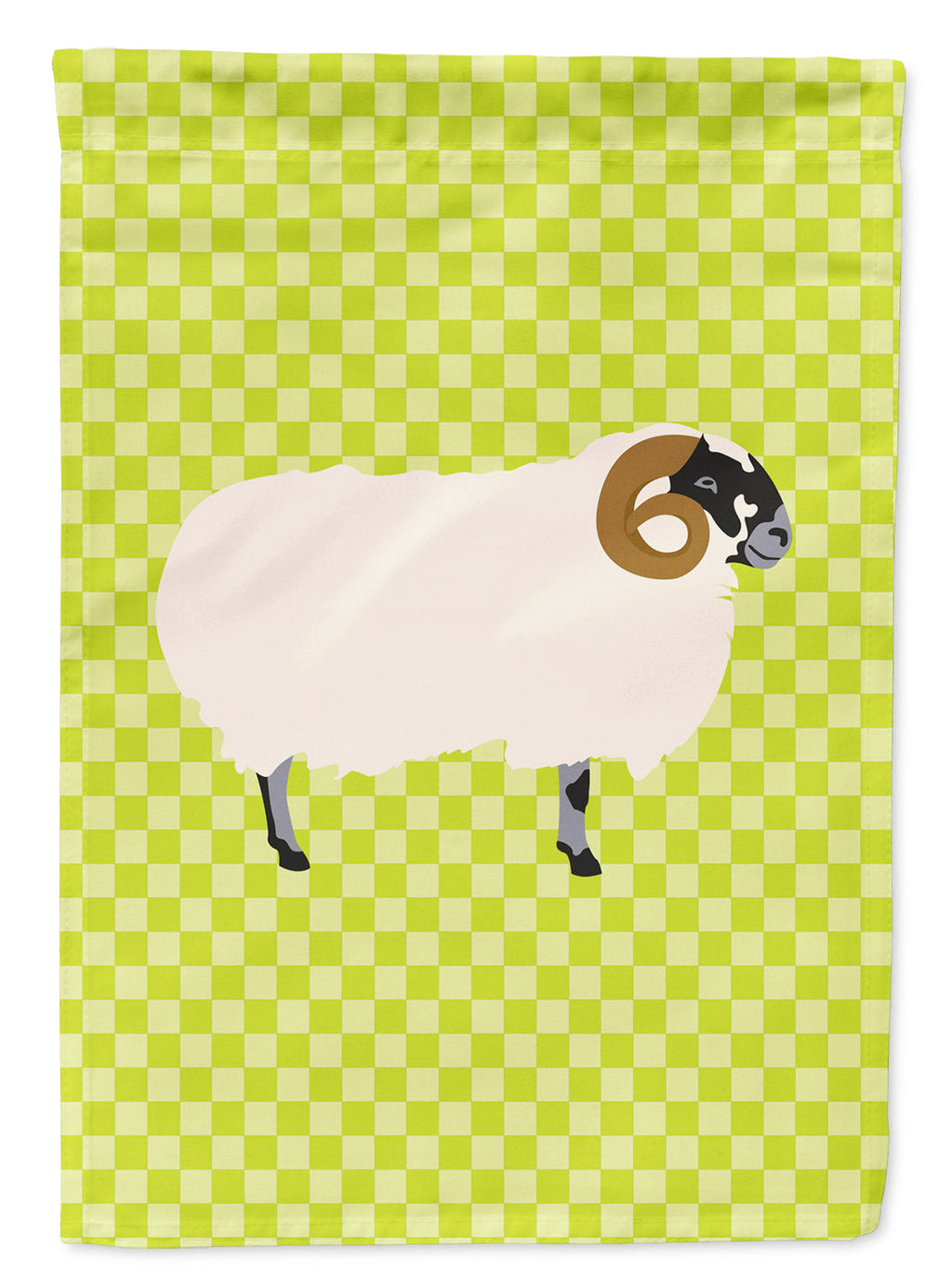 Scottish Blackface Sheep Green Garden Flag Mailbox Decorative Yard Banner Outside Patio Artwork for Flower Beds, Garden Size, Multicolor