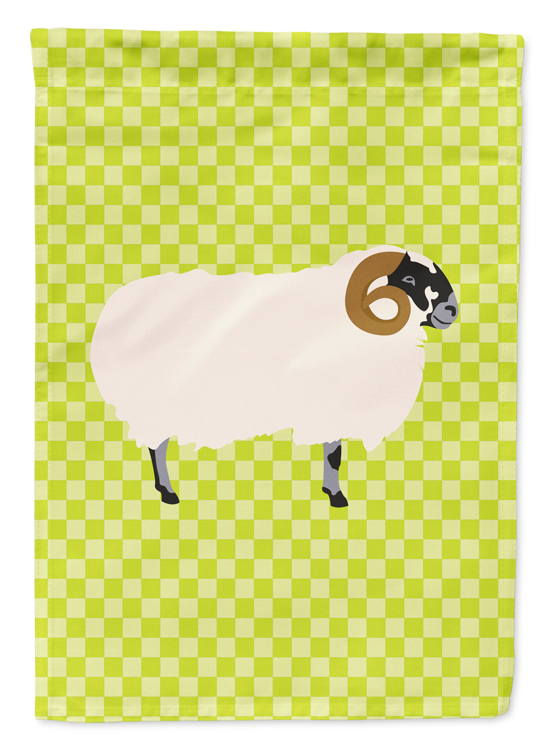 Scottish Blackface Sheep Green Garden Flag Mailbox Decorative Yard Banner Outside Patio Artwork for Flower Beds, Garden Size, Multicolor