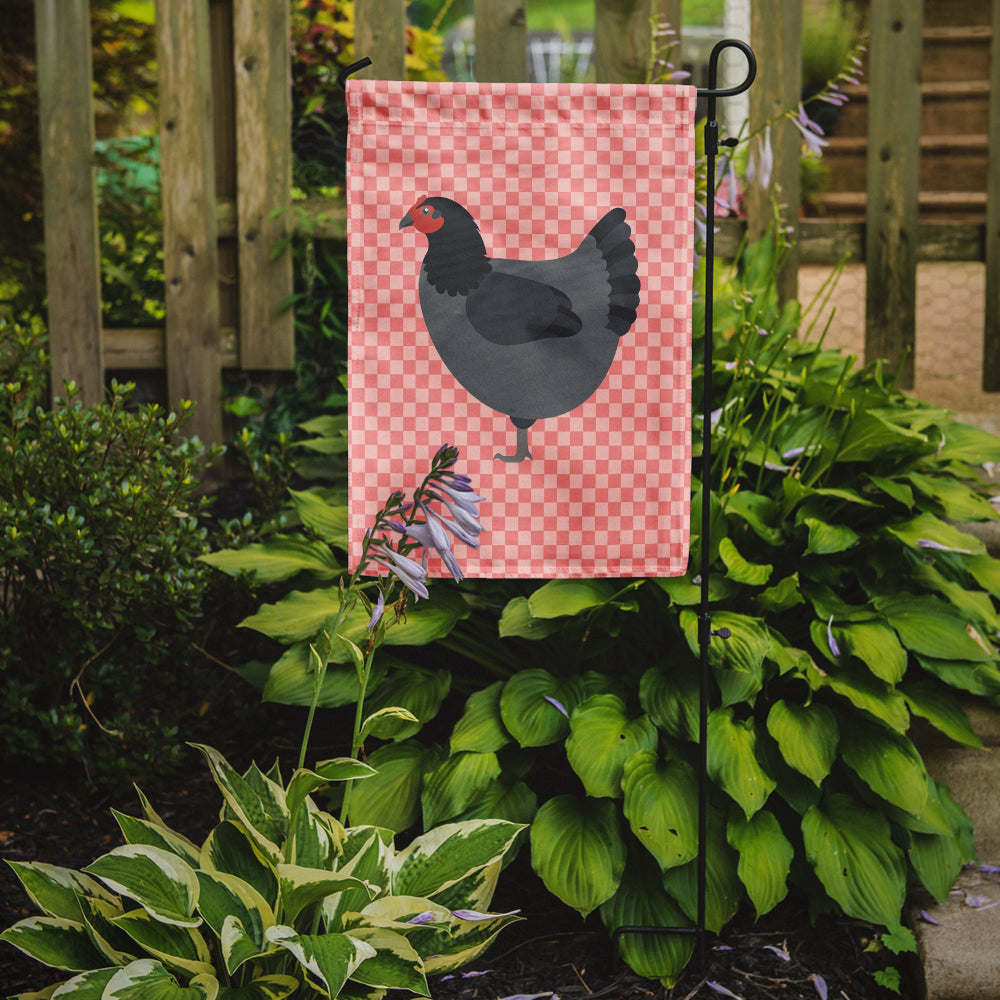 Jersey Giant Chicken Pink Check Garden Flag Mailbox Decorative Yard Banner Outside Patio Artwork for Flower Beds, Garden Size, Multicolor