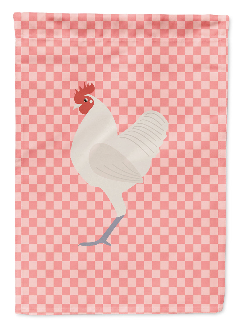 German Langshan Chicken Pink Check Garden Flag Mailbox Decorative Yard Banner Outside Patio Artwork for Flower Beds, Garden Size, Multicolor