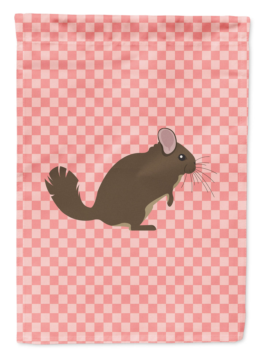 Chinchilla Pink Check Garden Flag Mailbox Decorative Yard Banner Outside Patio Artwork for Flower Beds, Garden Size, Multicolor