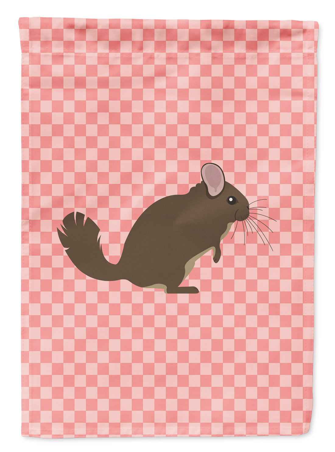Chinchilla Pink Check Garden Flag Mailbox Decorative Yard Banner Outside Patio Artwork for Flower Beds, Garden Size, Multicolor