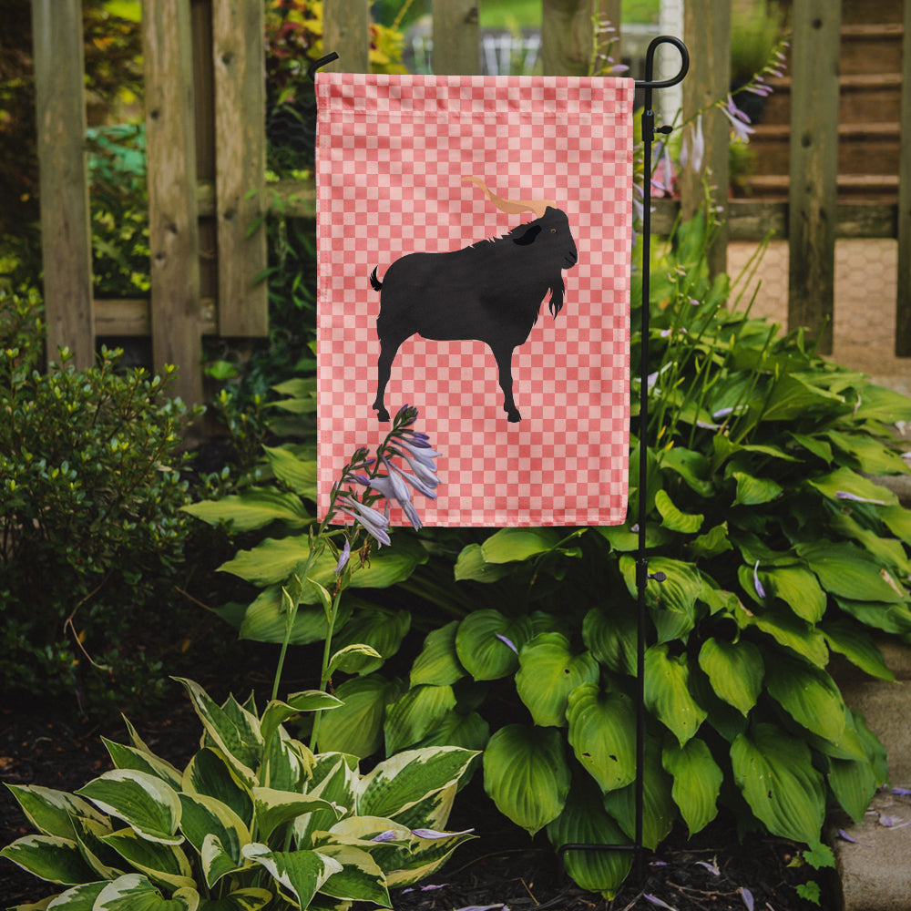 Verata Goat Pink Check Garden Flag Mailbox Decorative Yard Banner Outside Patio Artwork for Flower Beds, Garden Size, Multicolor