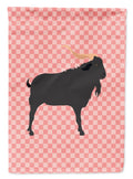 Verata Goat Pink Check Garden Flag Mailbox Decorative Yard Banner Outside Patio Artwork for Flower Beds, Garden Size, Multicolor