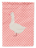 Roman Goose Pink Check Garden Flag Mailbox Decorative Yard Banner Outside Patio Artwork for Flower Beds, Garden Size, Multicolor