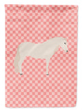 Paso Fino Horse Pink Check Garden Flag Mailbox Decorative Yard Banner Outside Patio Artwork for Flower Beds, Garden Size, Multicolor