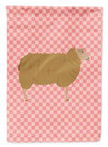 East Friesian Sheep Pink Check Garden Flag Mailbox Decorative Yard Banner Outside Patio Artwork for Flower Beds, Garden Size, Multicolor