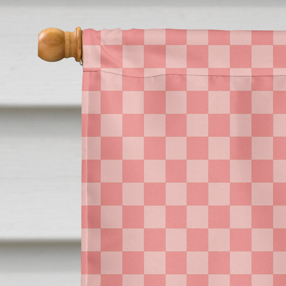 Kerry Hill Sheep Pink Check House Flag 28x40 Porch Sleeve Pole Decorative Outside Yard Banner Artwork Wall Hanging, Polyester