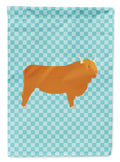Highland Cow Blue Check Garden Flag Mailbox Decorative Yard Banner Outside Patio Artwork for Flower Beds, Garden Size, Multicolor
