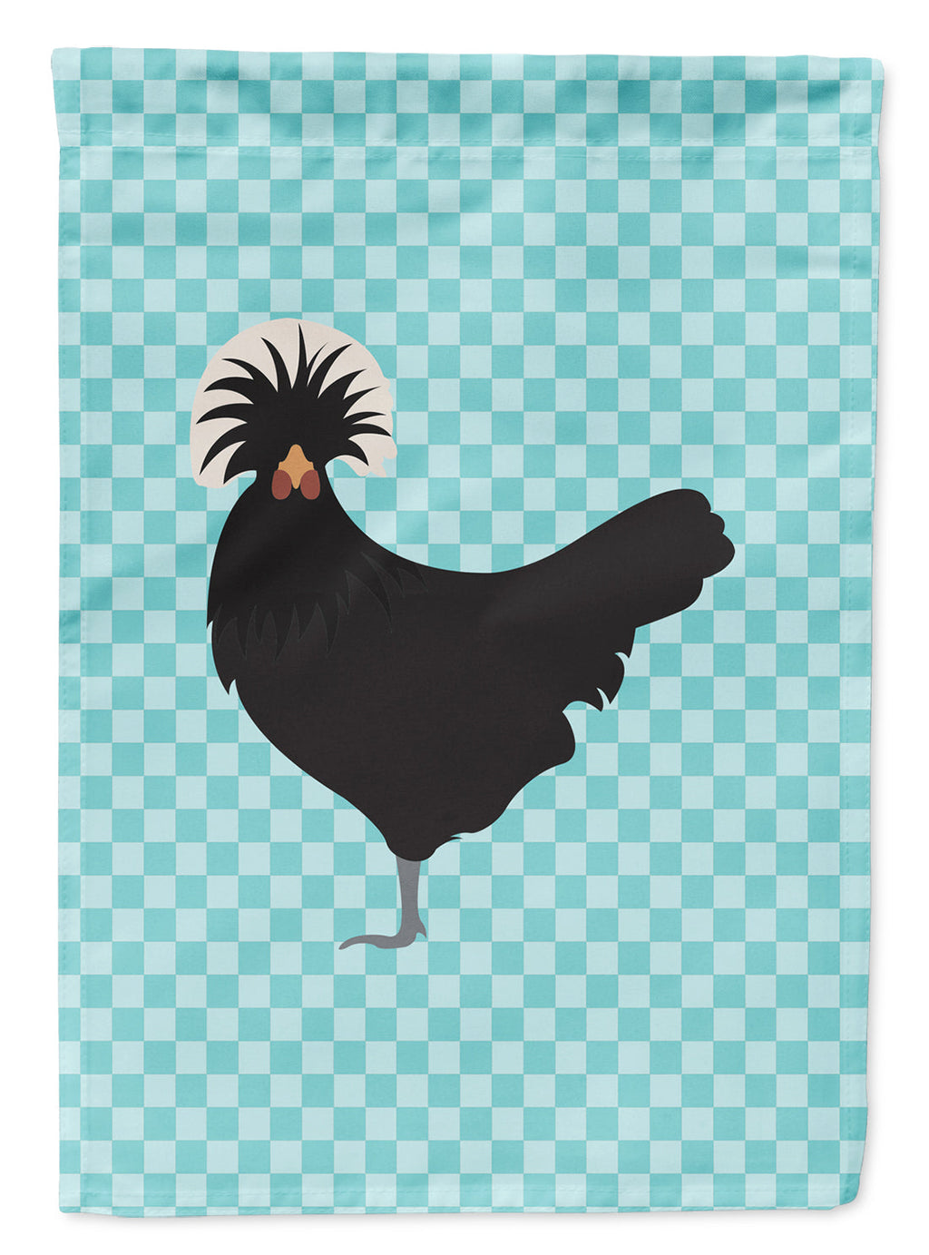 Polish Poland Chicken Blue Check Garden Flag Mailbox Decorative Yard Banner Outside Patio Artwork for Flower Beds, Garden Size, Multicolor