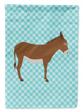 Cotentin Donkey Blue Check Garden Flag Mailbox Decorative Yard Banner Outside Patio Artwork for Flower Beds, Garden Size, Multicolor
