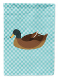 Khaki Campbell Duck Blue Check Garden Flag Mailbox Decorative Yard Banner Outside Patio Artwork for Flower Beds, Garden Size, Multicolor