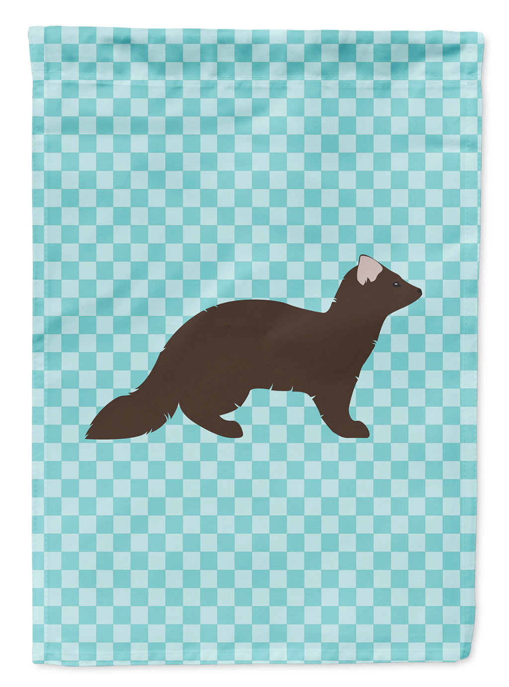 Sable Marten Blue Check Garden Flag Mailbox Decorative Yard Banner Outside Patio Artwork for Flower Beds, Garden Size, Multicolor