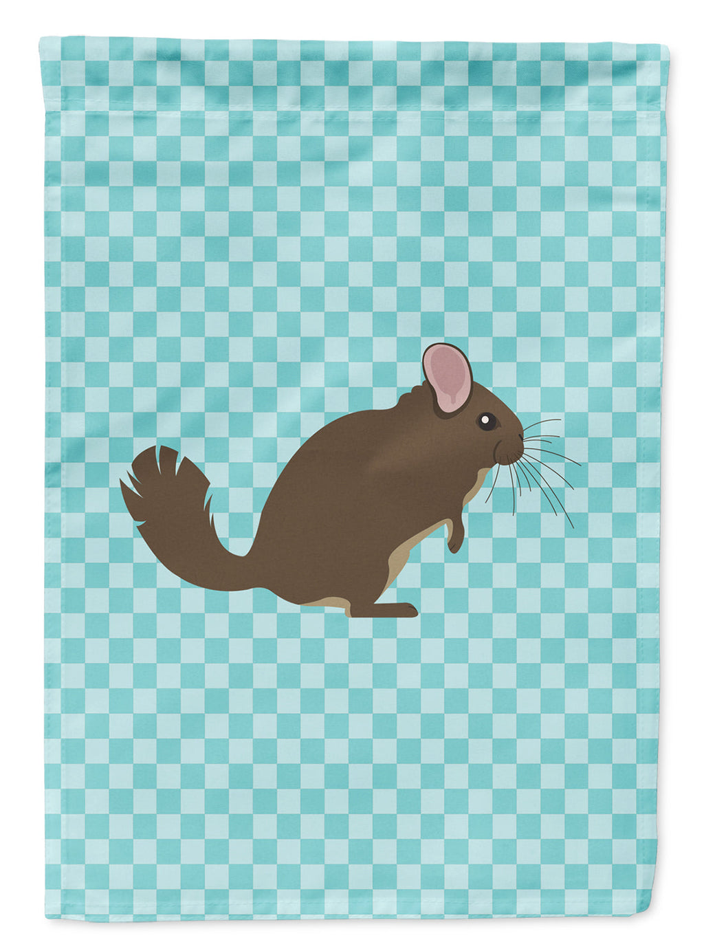 Chinchilla Blue Check Garden Flag Mailbox Decorative Yard Banner Outside Patio Artwork for Flower Beds, Garden Size, Multicolor