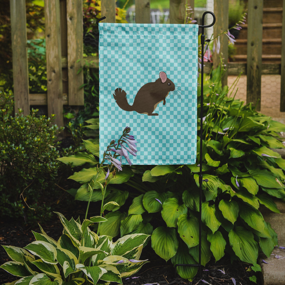 Chinchilla Blue Check Garden Flag Mailbox Decorative Yard Banner Outside Patio Artwork for Flower Beds, Garden Size, Multicolor