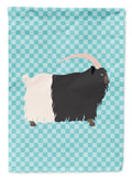 Welsh Black-Necked Goat Blue Check Garden Flag Mailbox Decorative Yard Banner Outside Patio Artwork for Flower Beds, Garden Size, Multicolor