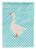 Embden Goose Blue Check Garden Flag Mailbox Decorative Yard Banner Outside Patio Artwork for Flower Beds, Garden Size, Multicolor