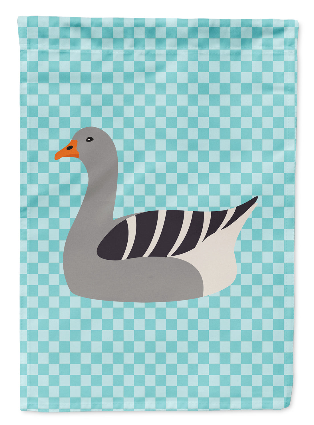 Pilgrim Goose Blue Check Garden Flag Mailbox Decorative Yard Banner Outside Patio Artwork for Flower Beds, Garden Size, Multicolor