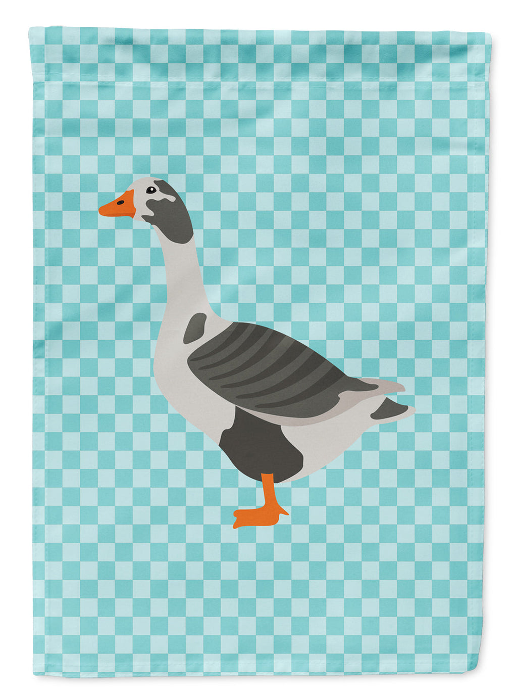 West of England Goose Blue Check Garden Flag Mailbox Decorative Yard Banner Outside Patio Artwork for Flower Beds, Garden Size, Multicolor